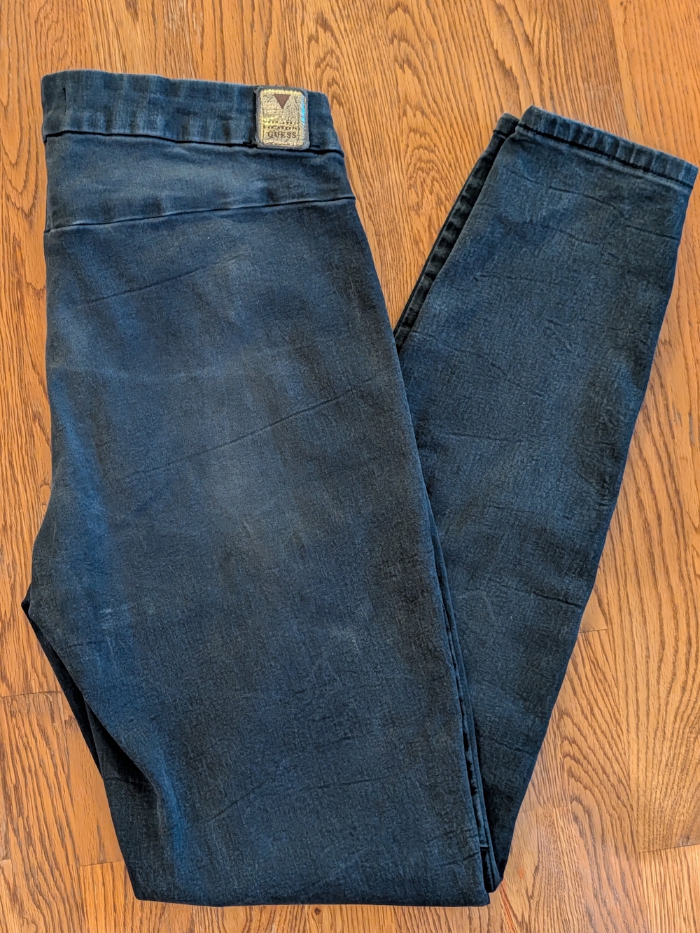 Guess Athletic Skinny Jeans Dark Gray Denim